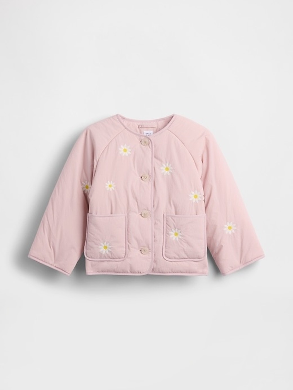 NWT Toddler Floral Embroidered Quilted Jacket 4T
